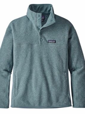 Patagonia Teal Women's Better Sweater Marsupial Pullover Cadet Blue